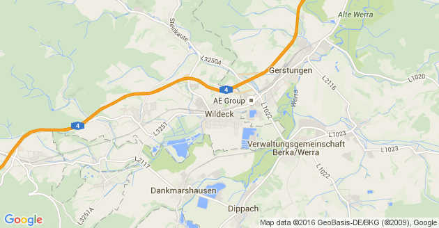 Karte Wildeck in Hessen