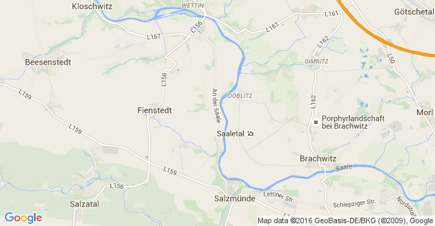 Karte Petersberg bei Halle an der Saale